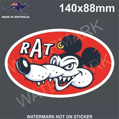 Rat Rod Sticker Hot Rod Drag Racing Rally • $5.99