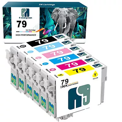 6PK T079 79 Ink Cartridge Replacement For Epson Artisan 1430 Stylus Photo 1400 • $16.49