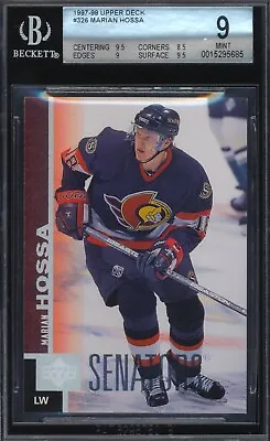 BGS 9 Mint 1997-98 Upper Deck #326 Marian Hossa Rookie RC • $80