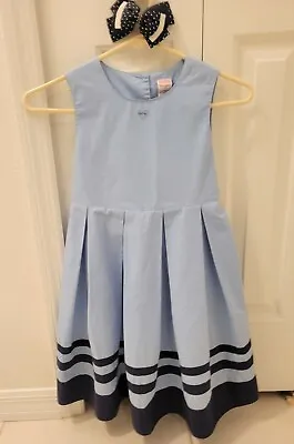 $25 • Buy EUC Vtg Gymboree Petite Mademoiselle Size 7yrs XXL Blue Dress W/ Barrette