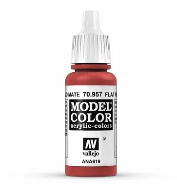 Vallejo Model Color Paints Acrylic War Colours 17ml Bottle 70.800 To 70.999 • £3.99