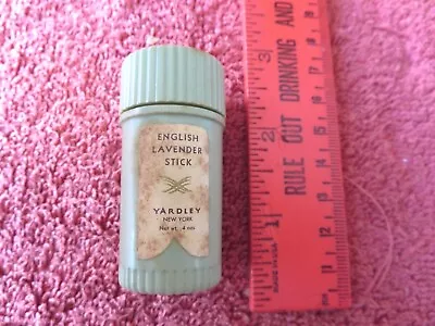 Vintage Yardley NY English Lavender Stick Blue Tube Container Vanity Collectible • $19.53