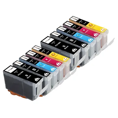 10 XL Ink Cartridges For Canon IP3300 IP3500 IP4200 IP4300 IP4500 IP5200 IP5300 • £12.42