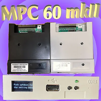 HxC Floppy Emulator With OLED Screen (Akai MPC60 Mkii) + Pre-Loaded USB Drive • $92.06