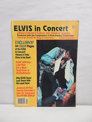 1987 Elvis In Concert Official Collector's Edition 10th Year In Heaven Magazine • $9.95