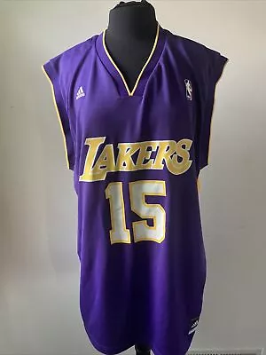 Adidas XL Los Angeles Lakers #15 Ron Artest Purple Basketball Nba Jersey • $79.95