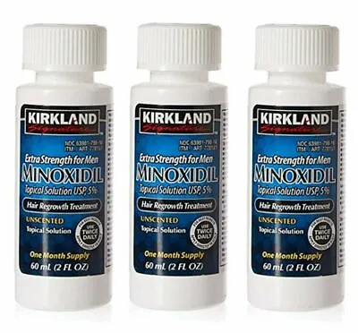 Kirkland Minoxidil 5% Extra Strength Men Hair Regrowth Solution 3 Month Supply- • $25.87