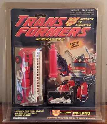 Vintage 1992 Hasbro Transformers Generation 2 Inferno In Original Package Gen 2 • $69.99