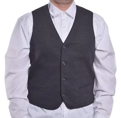 Alfani Mens Charcoal Gray Slim Fit Stretch Vest Jacket XL $82 • $24.60