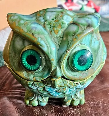 Vintage 1960s Mid Century Modern Owl Ceramic Or Porcelain Figurine Pottery • $29.99