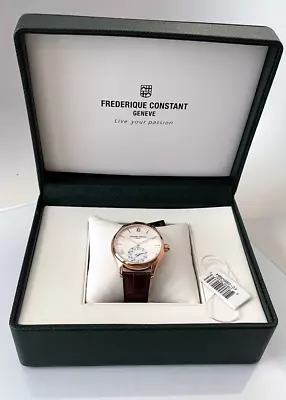 Frederique Constant FC-285V5B4 Horological Smart Watch  Brown Leather Strap • $720