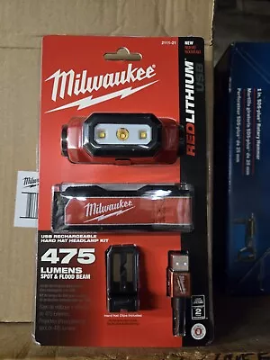 MILWAUKEE'S Electric Tools 2111-21 USB Rechargeable Headlamp Red • $89