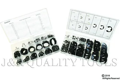 300pc External Snap Ring Circlip Retaining Ring & 300pc E-Clip Assortment Kits • $15.95