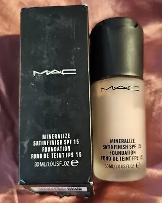 Mac Mineralize Moisture  Spf 15 Foundation 30ml Shade Nc10 Nib Discontinued  • $99.99