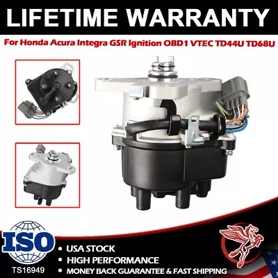 $73.31 • Buy Ignition Distributor For Honda Engine OBD1 B16A1 B16A2 B18C1 TD44U & TD68U US