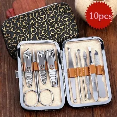 Nail Care 10pcs Personal Manicure & Pedicure Set Travel & Grooming Kit Women/men • $7.99