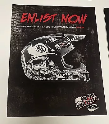 MSR Motorcycle Helmet Print Ad  Metal Mulisha • $7