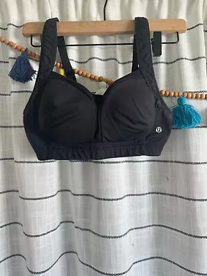 Lululemon Ta Ta Tamer Sports Bra Small Black Mesh Convertible Straps No Tag • $11