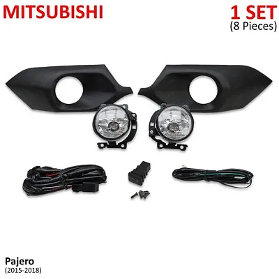 Set Kits Fog Lamps Spot Lights Fits Mitsubishi Pajero Montero Sport 2016 2018 • $135.57