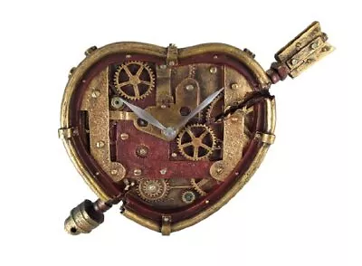 Steampunk Clockwork Heart Wall Clock Decoration New • $42.93