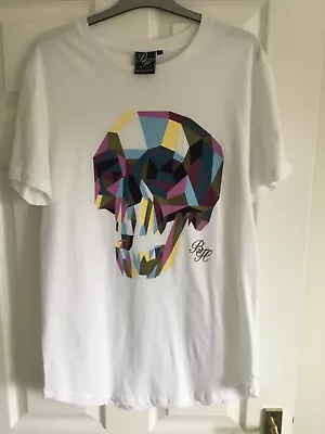 Becks And Hersey Mens Skull T Shirt Size Large Brand New • £11.99