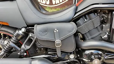 $380 • Buy Leather Bags Right And Left Sides For  Harley Davidson V Rod Night Rod 