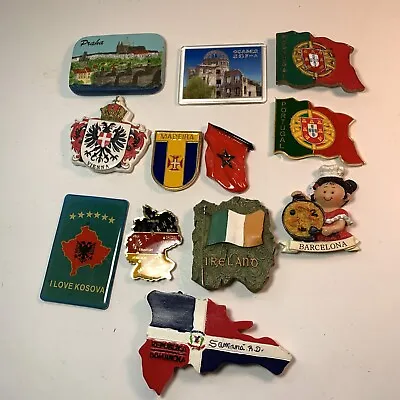 Lot Of 12 Unique Overseas Country Travel Souvenir Refrigerator Magnets • $11.95