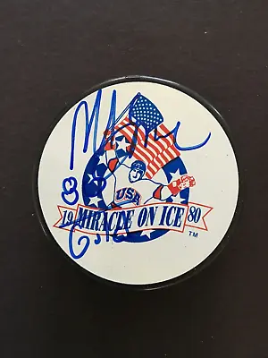 Mike Eruzione  Autographed  Miracle On Ice Puck   J.s.a. Authenticated • $79.95