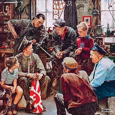 MasterPieces Homecoming Marine 1000 Piece Jigsaw Puzzle By Norman Rockwell • $22.99