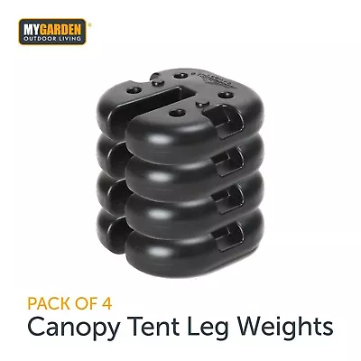 4pcs Outdoor Canopy Tent Leg Weights Anchor Stand Heavy Duty Gazebo Discs Square • £23.95