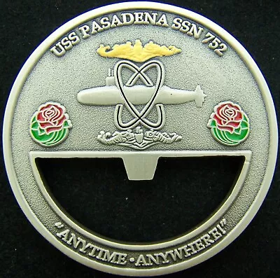 USS Pasadena SSN 752 Anytime Anywhere Navy Challenge Coin • $29.99