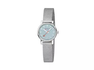 Mondaine SBB Evo2 Turquoise Lake Quartz Watch Blue 26 Mm MSE.26140.SM • $303