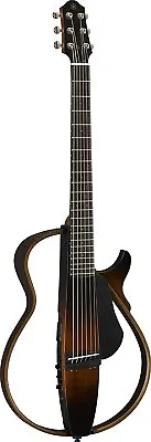 YAMAHA Silent Acoustic Guitar Steel Strings Brown SLG200S TBS From Japan • £613.59