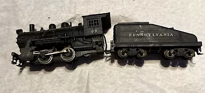 Ho-vtg. Mantua Pennsylvania #99 Steam Locomotive & Tender Tested *video* • $25