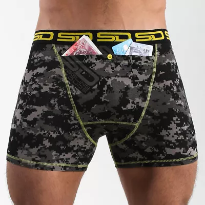 Carbon Digi-cam Smuggling Duds Men's Secret Stash Pocket Boxers Boxer Shorts  • $25.48