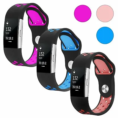 $11.88 • Buy Smartwatch Fitness Wristband For Fitbit Charge 2 Sport Soft Silicone Strap Bands