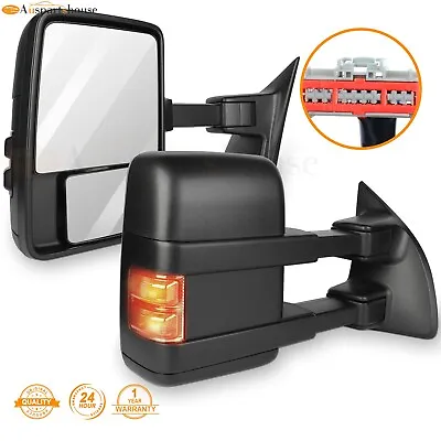 Pair For 08-16 Ford F250~F550 Super Duty Power+Heated+Signal Towing Side Mirrors • $116.96