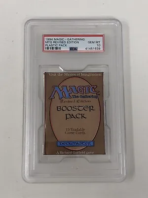 MTG Magic The Gathering Revised Booster Pack PSA 10 Graded Rare • $1500