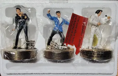 The Bradford Editions Elvis Presley Solid Gold Musical Ornament Collection Rare. • $69.99