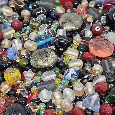 1 LB Mixed Vintage To Now Lot Of GLASS Beads For Art & Crafts Jewelry Making • $19.99