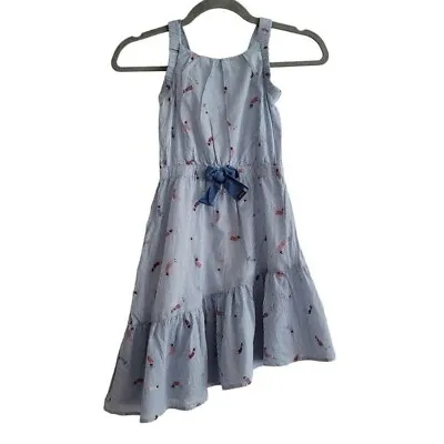 Catamini Girls 6 Asymmetrical Swimmer Stripe Sleeveless Dress • $20