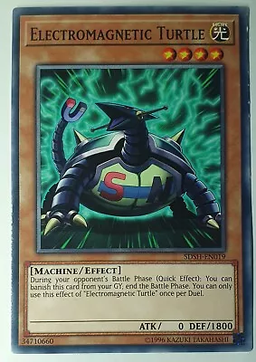 Electromagnetic Turtle - SDSH-EN019 - 1st Ed - NM - Yu-Gi-Oh Trading Card - ML • $2.99