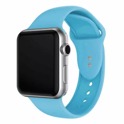 $7.99 • Buy Replacement Silicone Sport Wrist Band For Apple Watch SE 1-6 IWatch 42mm 38mm