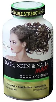 PURVANA MAX Hair Skin & Nails Wellgenix 90-Veg Caps Exp 12/2024 - Same Day Ship • $33.95