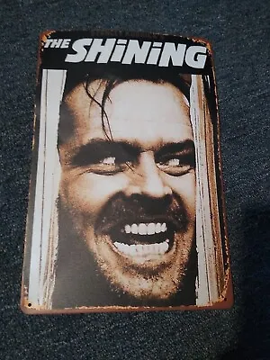 The Shining Movie Jack Nicholson Film Poster Metal Tin Sign Reproduction  • $11