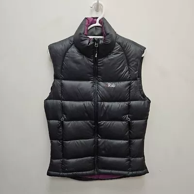 Rab Women's Neutrino Down Vest Puffer Gilet Pertex Insulated Grey Size Uk 8 • £79.99