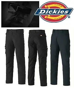 £28.95 • Buy Dickies TR2009 Cargo Flex Work Trousers Black Or Navy 28-40 Waist Workwear Pants
