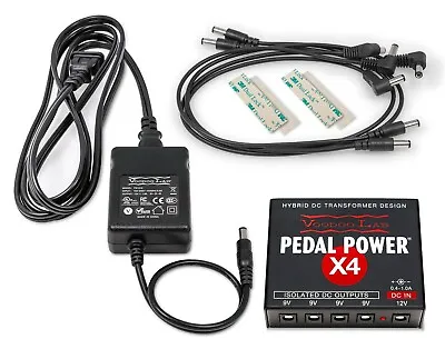 Voodoo Lab Pedal Power X4 Compact Isolated DC Pedalboard Power Supply 9v 12v • $119.99