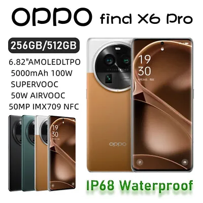 OPPO Find X6 Pro 5G 100W Charge IP68 Waterproof Snapdragon 8 Gen 2 512GB 50MP • $1455.98