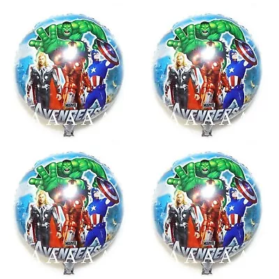 Marvel Avengers Hulk Super Hero X 4 Balloons Helium Party Birthday  • £4.99